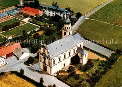 Hausen Wuerzburg Fliegeraufnahme Wallfahrtskirche und Augustinerkloster Faehrbrueck Kat. Hausen b.Wuerzburg