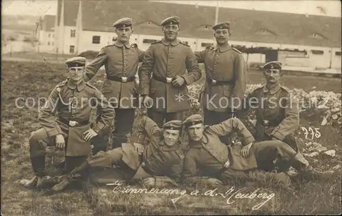 Heuberg Truppenuebungsplatz Gruppenfoto WK1 Kat. Stetten am kalten Markt