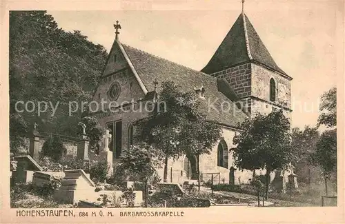 Hohenstaufen Barbarossakapelle Kat. Goeppingen