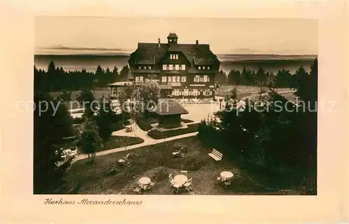 Kniebis Freudenstadt Kurhaus Alexanderschanze Kat. Freudenstadt