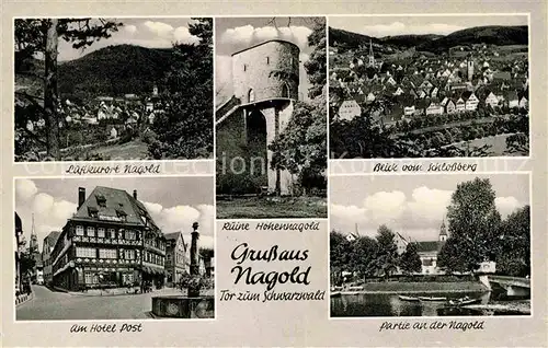 Nagold Schlossberg Hotel Post Kat. Nagold
