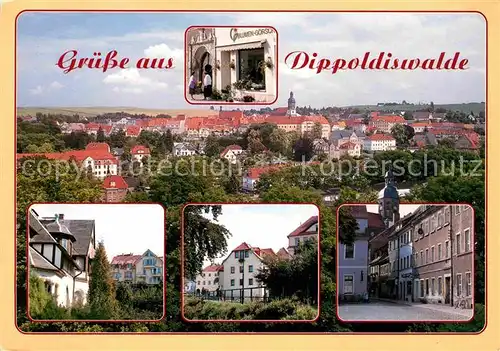 Dippoldiswalde Osterzgebirge Panorama Ortsmotive Kat. Dippoldiswalde