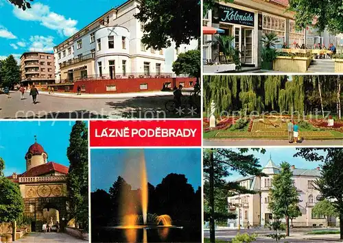 Lazne Podebrady Libensky Lecebny Kat. Tschechische Republik