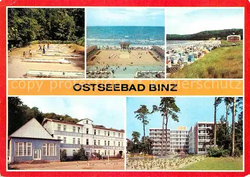 Binz Ruegen Minigolf Strand Kinzertplatz Erholungsheime Seeschloss und Wolin Kat. Binz