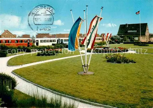 Langeoog Nordseebad Bahnhof Kuranlagen Kat. Langeoog