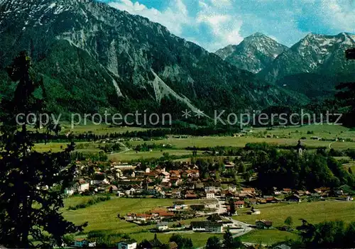 Ruhpolding mit Rauschberg und Sonntagshorn Kat. Ruhpolding