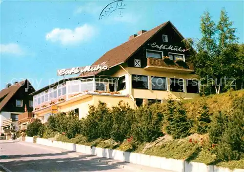 Schulenberg Oberharz Cafe Muhs Kat. Schulenberg im Oberharz