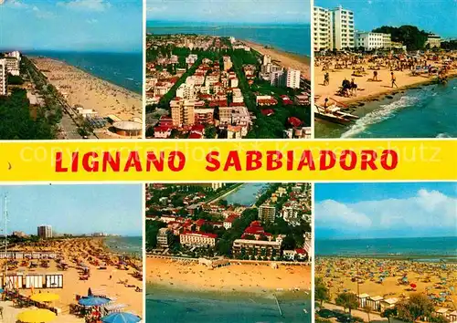 Lignano Sabbiadoro Fliegeraufnahmen Strand Kat. Lignano