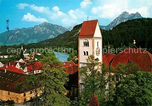 Fuessen Allgaeu Pfarrkirche und Kloster St. Mang Kat. Fuessen