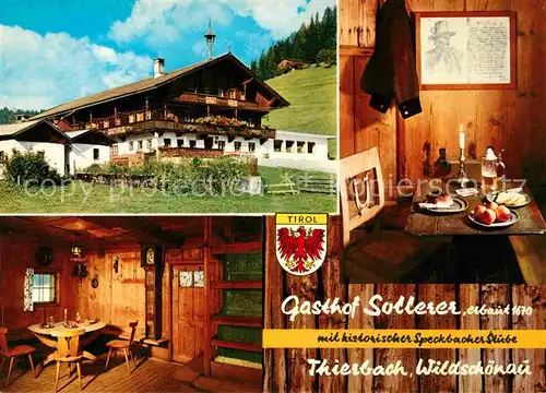 Thierbach Wildschoenau Gasthaus Sollerer Kat. Wildschoenau