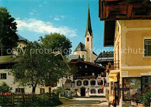 Kirchberg Tirol Ortspartie mit Kirche Kat. Kirchberg in Tirol