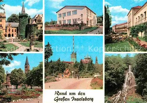 Grosser Inselsberg Friedrichsroda Schloss Reinhardsbrunn Fischbach Tabarz Brotterode Trusentaler Wasserfall Kat. Brotterode