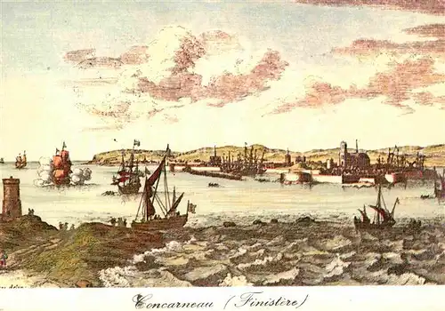 Finistere Region Concarneau alter Stich Kat. Quimper