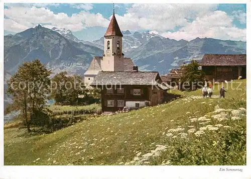 Innerberg Kirchpartie im Sommer Kat. Innerberg