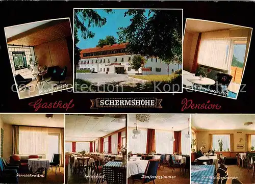 Schermshoehe Gasthof Schermshoehe mit Hotel Berghof  Kat. Plech