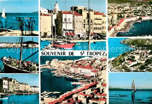 Saint Tropez Var Hafen Fliegeraufnahme Kat. Saint Tropez