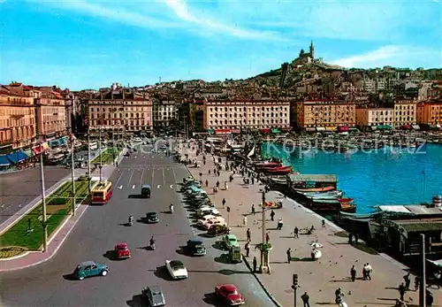 Marseille Quai des Belges Notre Dame de la Garde Kat. Marseille