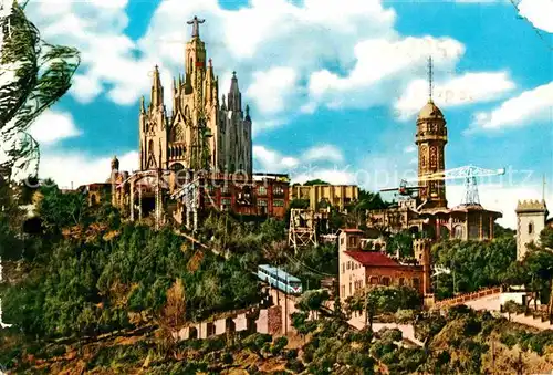 Barcelona Cataluna Tibidabo Basilica Kat. Barcelona