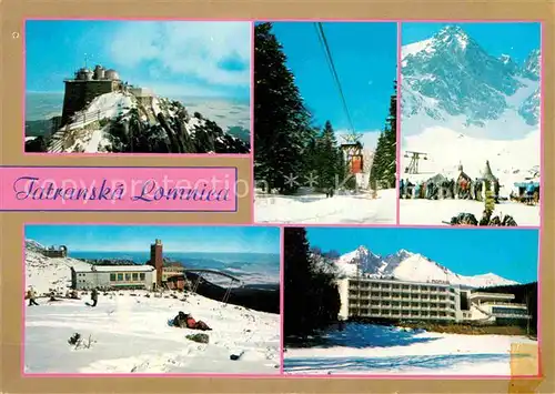 Tatranska Lomnica Skigebiet Seilbahn Kat. Tschechische Republik