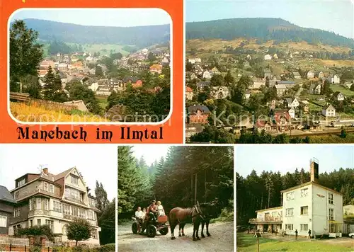 Manebach im Ilmtal Ferienheime Kutschfahrt Kat. Ilmenau