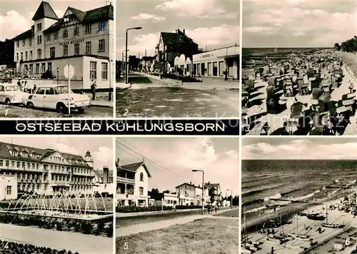 Kuehlungsborn Ostseebad FDGB Erholungsheime Maxim Gorki Strasse Strand Kat. Kuehlungsborn
