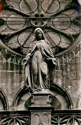 Freiburg Breisgau Madonna auf der Renaissance Vorhalle Muenster Kat. Freiburg im Breisgau