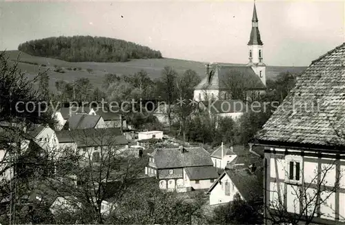 Oberoderwitz Ortsansicht mit Kirche Kat. Oderwitz