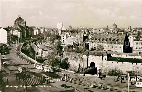 Nuernberg Ringpartie zum Hochhaus Kat. Nuernberg