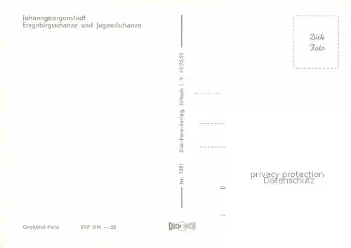 Johanngeorgenstadt Erzgebirgsschanze und Jugendschanze Skispringen Wintersportplatz Kat. Johanngeorgenstadt