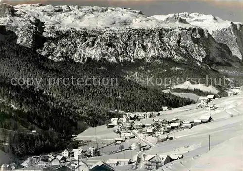 San Cassiano Badia Winterpanorama Dolomiten