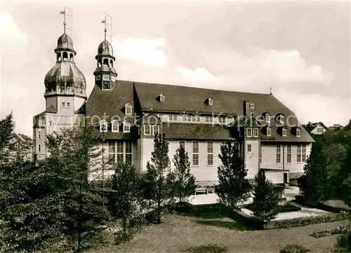 Clausthal Zellerfeld Marktkirche Zum Heiligen Geist groesste Holzkirche Deutschlands Kat. Clausthal Zellerfeld