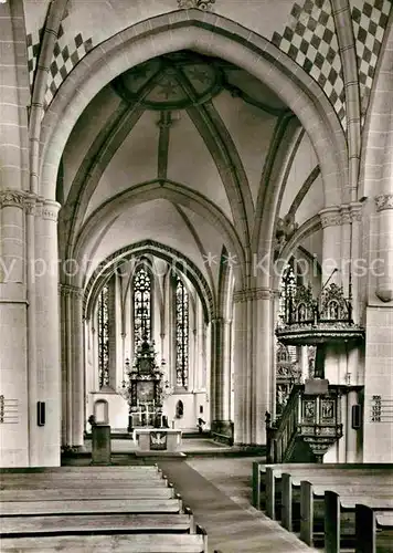 Lemgo Ev luth St Nikolaikirche Inneres Kanzel Altar Kat. Lemgo
