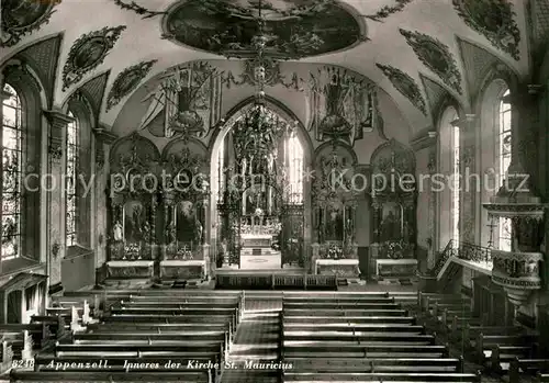 Appenzell IR Inneres der Kirche St Mauricius Kat. Appenzell