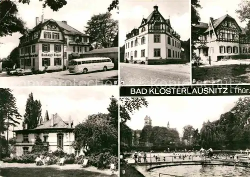 Bad Klosterlausnitz Kurhotel zur Koeppe FDGB Ferienheim Eigenheim Moorbad Klubhaus Freibad Kat. Bad Klosterlausnitz