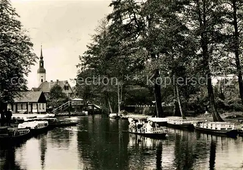 Luebbenau Spreewald Kahnstation Wasserstrasse Kat. Luebbenau