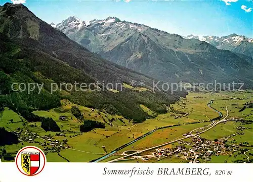 Bramberg Wildkogel Sommerfrische Ferienort Oberpinzgau Alpenpanorama Fliegeraufnahme Kat. Bramberg am Wildkogel