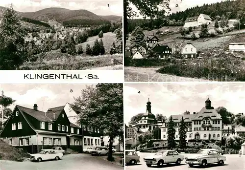 Klingenthal Vogtland Landschaftspanorama Betriebsferienheim VEB Greika Aschbergschenke Marktplatz Kat. Klingenthal Sachsen