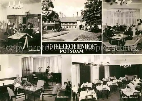 Potsdam Hotel Cecilienhof Hotelzimmer Klubraum Speisesaal Kat. Potsdam