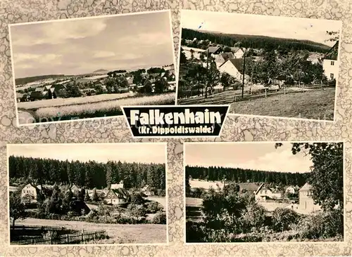 Falkenhain Altenberg Erzgebirge Teilansichten Landschaftspanorama Kat. Altenberg