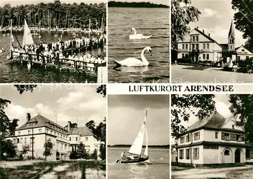 Arendsee Ostseebad Strandbad Ferienheim Schwaene Segeln Kat. Kuehlungsborn