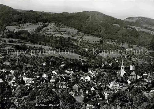 Altstaetten SG Panorama Rheintal Kat. Altstaetten