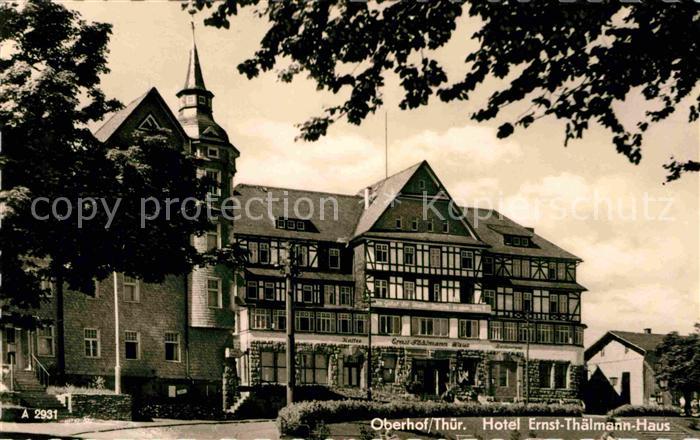 Oberhof Thueringen Hotel Ernst Thaelmann Haus Kat. Oberhof