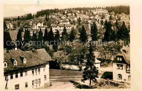 Oberhof Thueringen Blick vom Ernst Thaelmann Haus Kat. Oberhof Thueringen