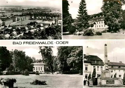 Bad Freienwalde Schwimmstadion Neubauviertel Kurpark Oberschule Sowjetisches Ehrenmal Kat. Bad Freienwalde