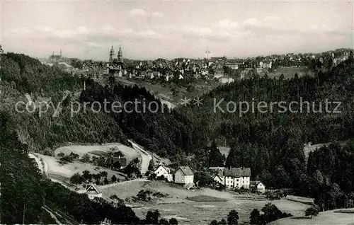 Freudenstadt Panorama Hoehenluftkurort im Schwarzwald Kat. Freudenstadt