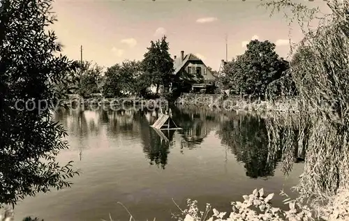 Gernrode Harz Bueckemuehle Schwanenteich Kat. Gernrode Harz