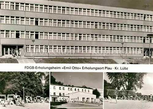 Plau See FDGB Erholungsheim Emil Otto Strand Beachvolleyball