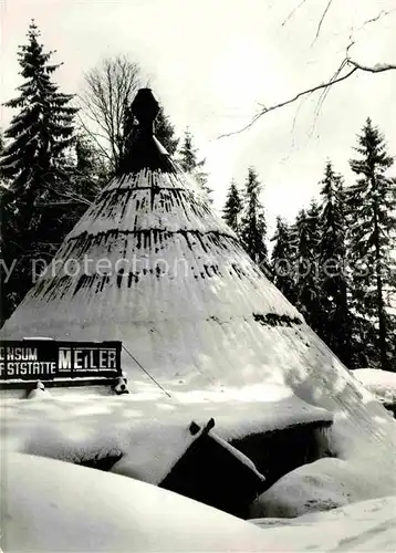 Sosa Erzgebirge Konsum Gaststaette Meiler Talsperre des Friedens im Winter Kat. Sosa