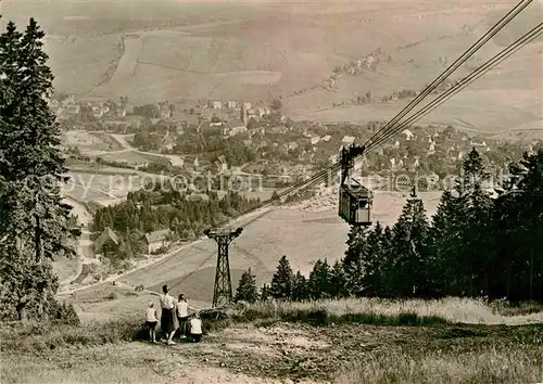 Oberwiesenthal Erzgebirge Bergbahn Blick vom Fichtelberg Kat. Oberwiesenthal