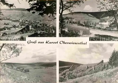 Oberwiesenthal Erzgebirge Teilansichten Kurort Sprungschanzen Kat. Oberwiesenthal